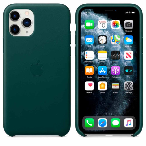 Чохол Leather Case на Iphone 11 Pro Max Forest green Чохол Leather Case на Iphone 11 Pro Max Forest green