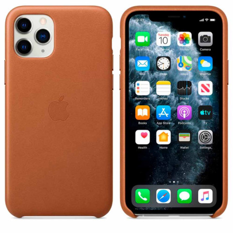 Чохол Leather Case для Iphone 11 Pro Max Saddle brown