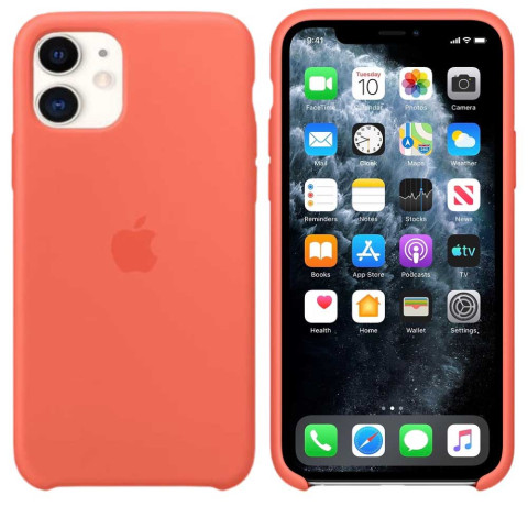 Чохол LUX Silicone Case для Iphone 11 Orange