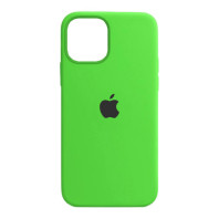 Чехол (copy) Full Silicone Case для Iphone 12 и 12 Pro Dark green black apple