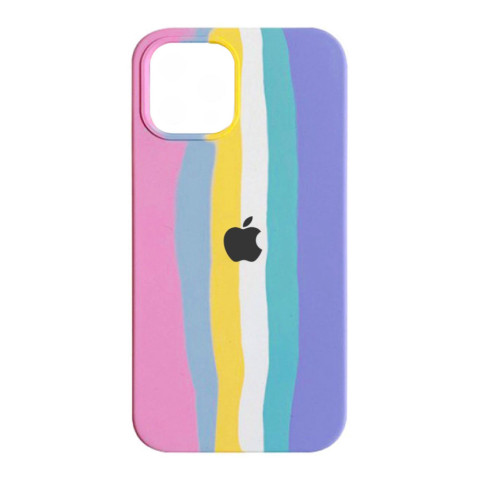 Чехол (copy) Full Silicone Case на Iphone 12 и 12 Pro Rainbow 