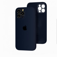Чехол Silicone Case Full Camera для iPhone 12 Pro Midnight blue