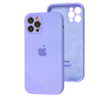 Чехол Silicone Case Full Camera для iPhone 12 Pro Lilac cream