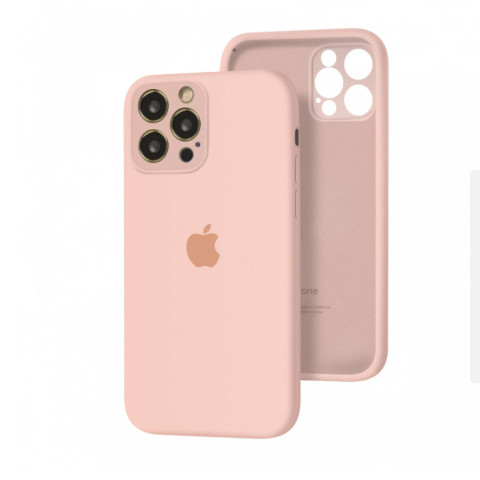 Чохол Silicone Case Full Camera на iPhone 14 Pro Max Pink sand