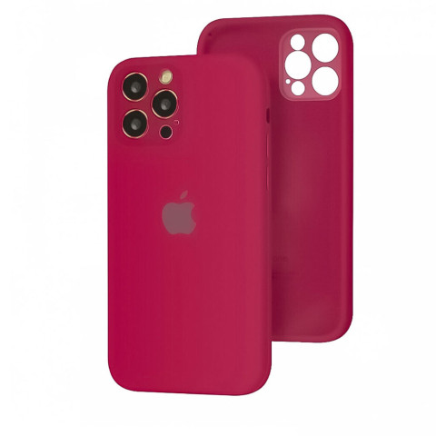 Чохол Silicone Case Full Camera для iPhone 12 Pro Max Rose red Чохол Silicone Case Full Camera для iPhone 12 Pro Max Rose red