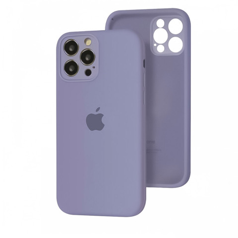 Чохол Silicone Case Full Camera на iPhone 12 Pro Lavender grey