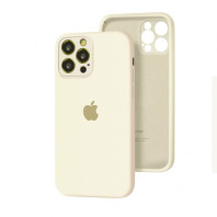 Чехол Silicone Case Full Camera для iPhone 12 Pro Antique white