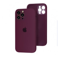 Чехол Silicone Case Full Camera для iPhone 12 Pro Plum