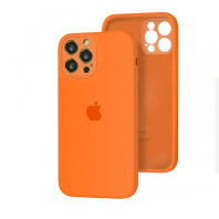 Чехол Silicone Case Full Camera для iPhone 12 Pro Kumquat