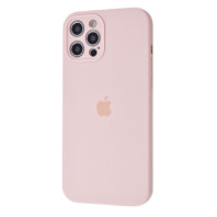 Чехол Silicone Case Full Camera на iPhone 12 Pro Pink sand