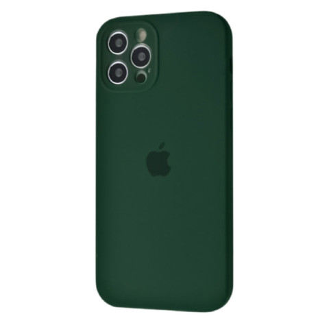 Чохол Silicone Case Full Camera на iPhone 12 Pro Max Forest green