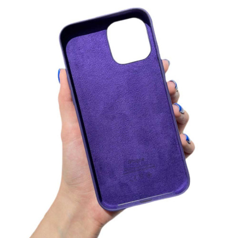 Чехол LUX Silicone Case для Iphone 12 Pro Max Electric orange without MagSafe