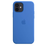 Чехол LUX Silicone Case with MagSafe на iPhone 12 и 12 Pro Capri blue