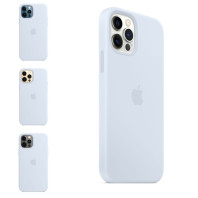 Чехол LUX Silicone Case with MagSafe для iPhone 12 Pro Max Cloud Blue 