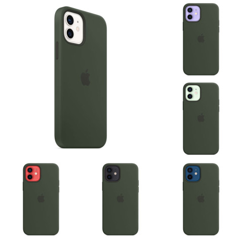Чехол LUX Silicone Case with MagSafe для iPhone 12 mini Cyprus green 