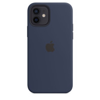 Чехол LUX Silicone Case with MagSafe на iPhone 12 и 12 Pro Deep navy