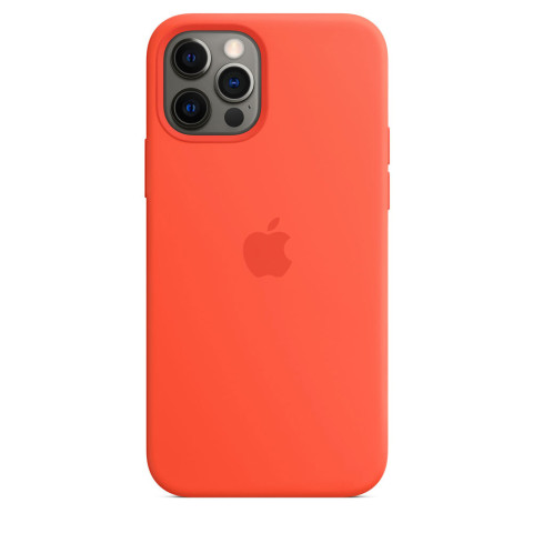 Чехол LUX Silicone Case для Iphone 12 Pro Max Electric orange without MagSafe
