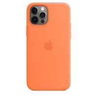 Чехол LUX Silicone Case with MagSafe на iPhone 12 и 12 Pro Kumquat 