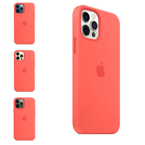 Чохол LUX Silicone Case на Iphone 12 і 12 Pro Pink citrus without MagSafe Чохол LUX Silicone Case на Iphone 12 і 12 Pro Pink citrus without MagSafe