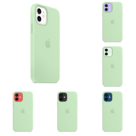 Чохол LUX Silicone Case with MagSafe на iPhone 12 mini Pistachio 