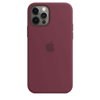 Чехол LUX Silicone Case with MagSafe на iPhone 12 Pro Max Plum