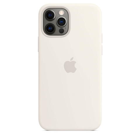 Чехол LUX Silicone Case with MagSafe на iPhone 12 Pro Max White Чехол LUX Silicone Case with MagSafe на iPhone 12 Pro Max White