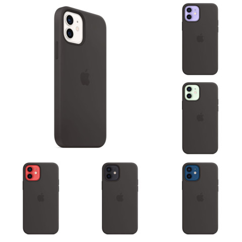 Чохол LUX Silicone Case на Iphone 12 mini Black without MagSafe