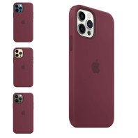 Чехол LUX Silicone Case with MagSafe на iPhone 12 Pro Max Plum