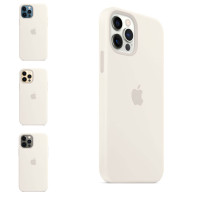 Чехол LUX Silicone Case with MagSafe на iPhone 12 Pro Max White 