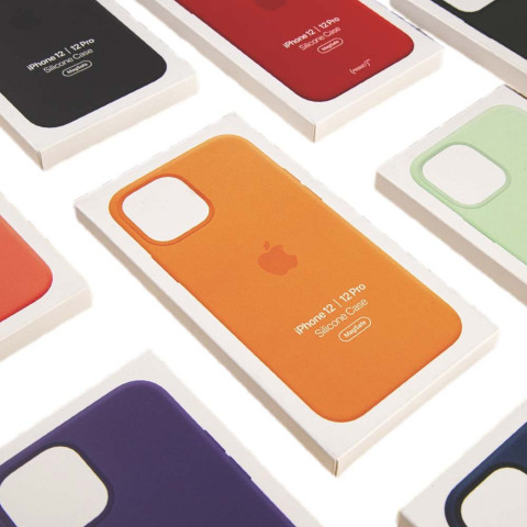 Чехол LUX Silicone Case with MagSafe для iPhone 12 Pro Max Cloud Blue 