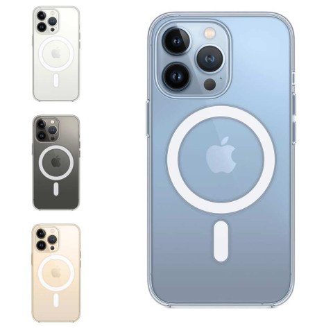 Прозорий чохол Clear Case MagSafe на Iphone 13 Pro