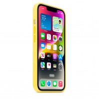 Чехол LUX Silicone Case на iPhone 14 Canary Yellow with MagSafe