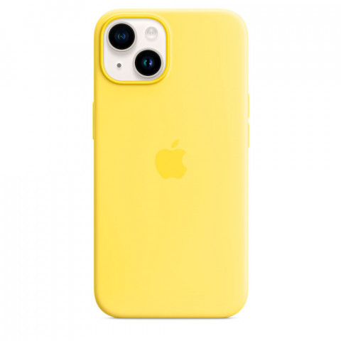 Чехол LUX Silicone Case на iPhone 14 Canary Yellow with MagSafe