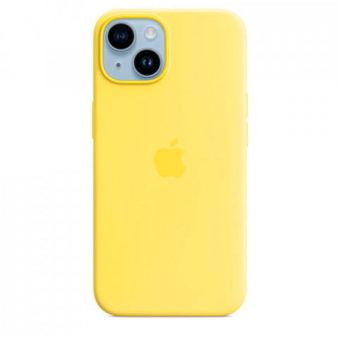 Чехол LUX Silicone Case на iPhone 14 Canary Yellow with MagSafe