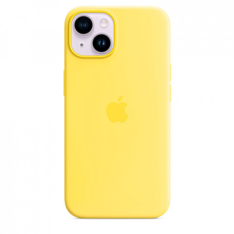 Чехол LUX Silicone Case на iPhone 14 Canary Yellow with MagSafe