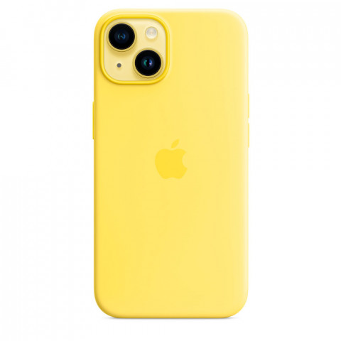 Чехол LUX Silicone Case на iPhone 14 Canary Yellow with MagSafe