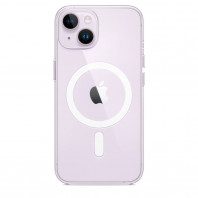Чехол Silicone clear case with MagSafe для iPhone 14