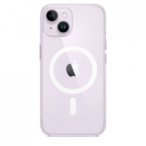 Чехол Silicone clear case with MagSafe для iPhone 14