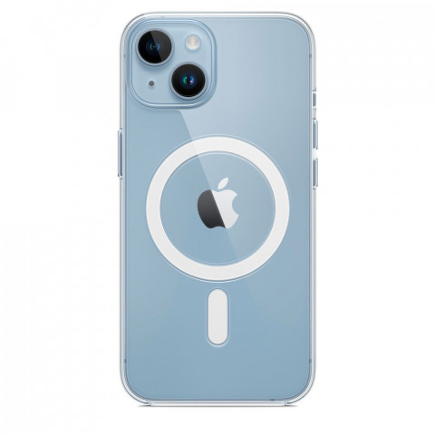 Чехол Silicone clear case with MagSafe для iPhone 14