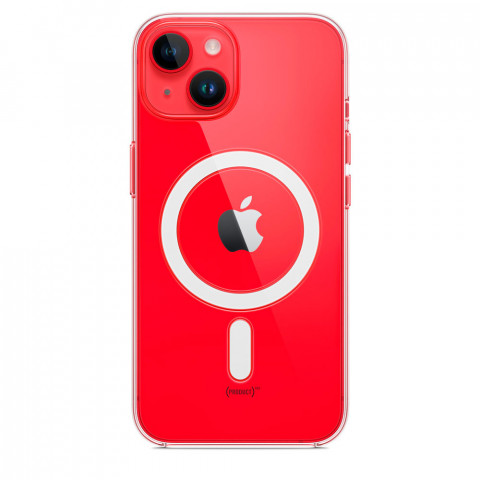 Чехол Silicone clear case with MagSafe для iPhone 14