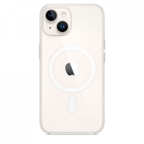 Чехол Silicone clear case with MagSafe для iPhone 14