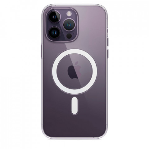 Чохол Silicone clear case with MagSafe для iPhone 14 Pro Max