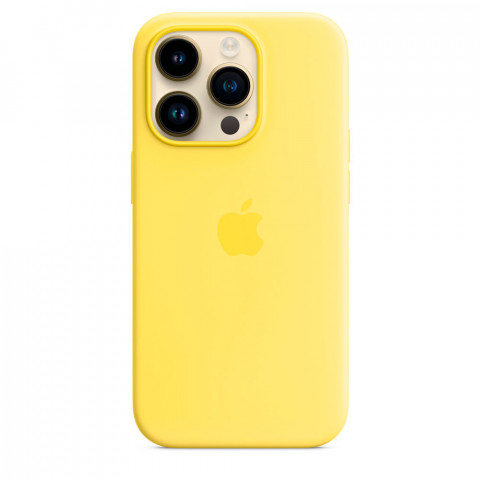 Чохол LUX Silicone Case на iPhone 14 Pro Max Canary Yellow with MagSafe