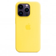 Чехол LUX Silicone Case на iPhone 14 Pro Canary Yellow with MagSafe