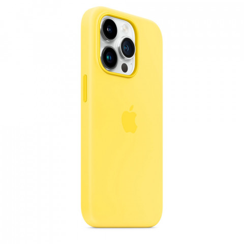 Чохол LUX Silicone Case на iPhone 14 Pro Max Canary Yellow with MagSafe