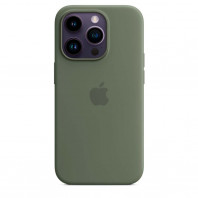 Чехол LUX Silicone Case на iPhone 14 Pro Olive with MagSafe
