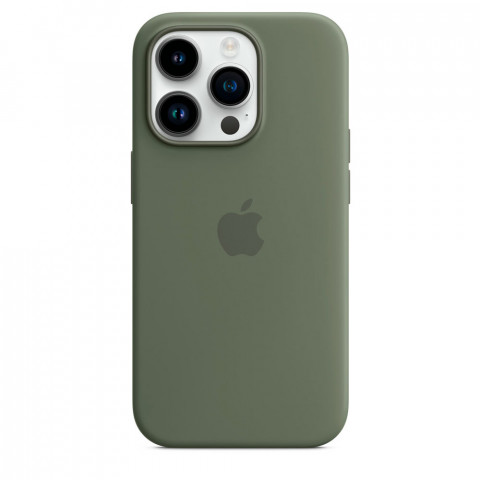 Чохол LUX Silicone Case на iPhone 14 Pro Max Olive with MagSafe