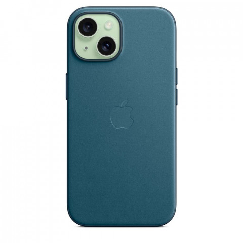 Чехол FineWoven Case with MagSafe на iPhone 15 Pacific Blue