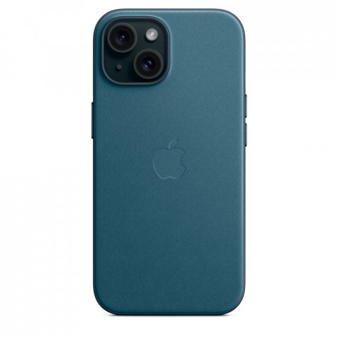 Чехол FineWoven Case with MagSafe на iPhone 15 Pacific Blue