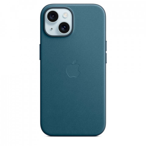 Чехол FineWoven Case with MagSafe на iPhone 15 Pacific Blue